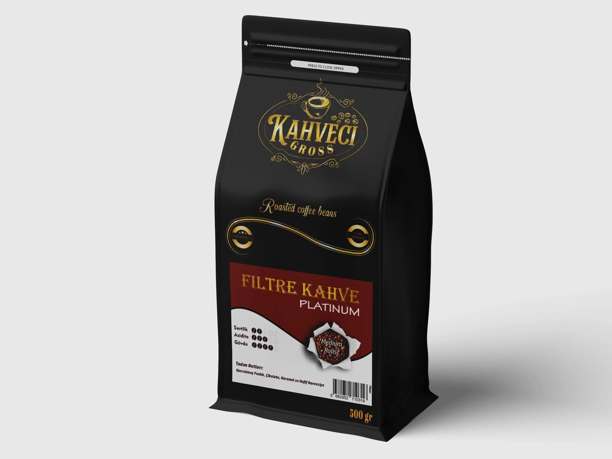 Kahveci Gross Filtre Kahve Platinum 500 gr.